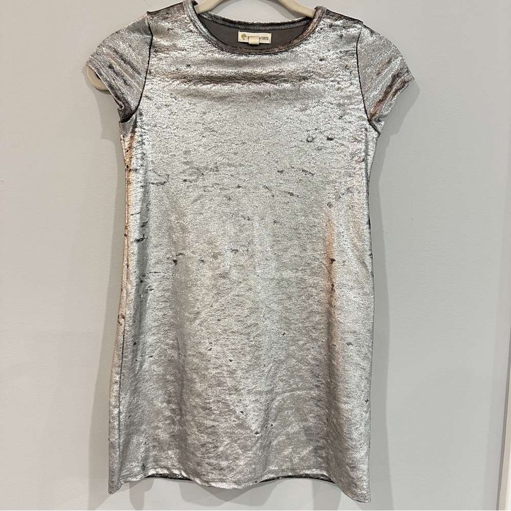 Tucker + Tate Dress Metallic Silver Dress size 7
